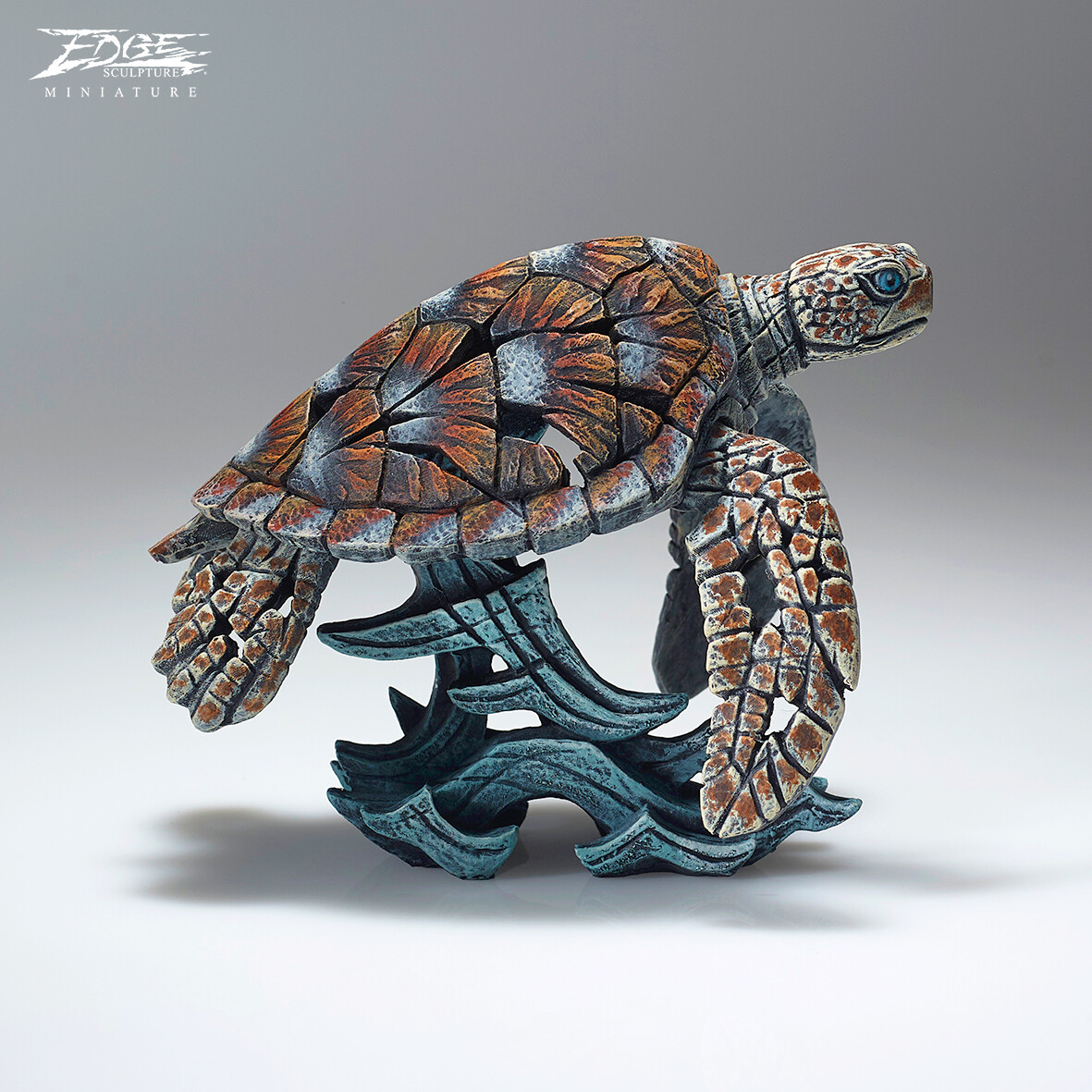 Miniature Edge Sculpture Sea Turtle