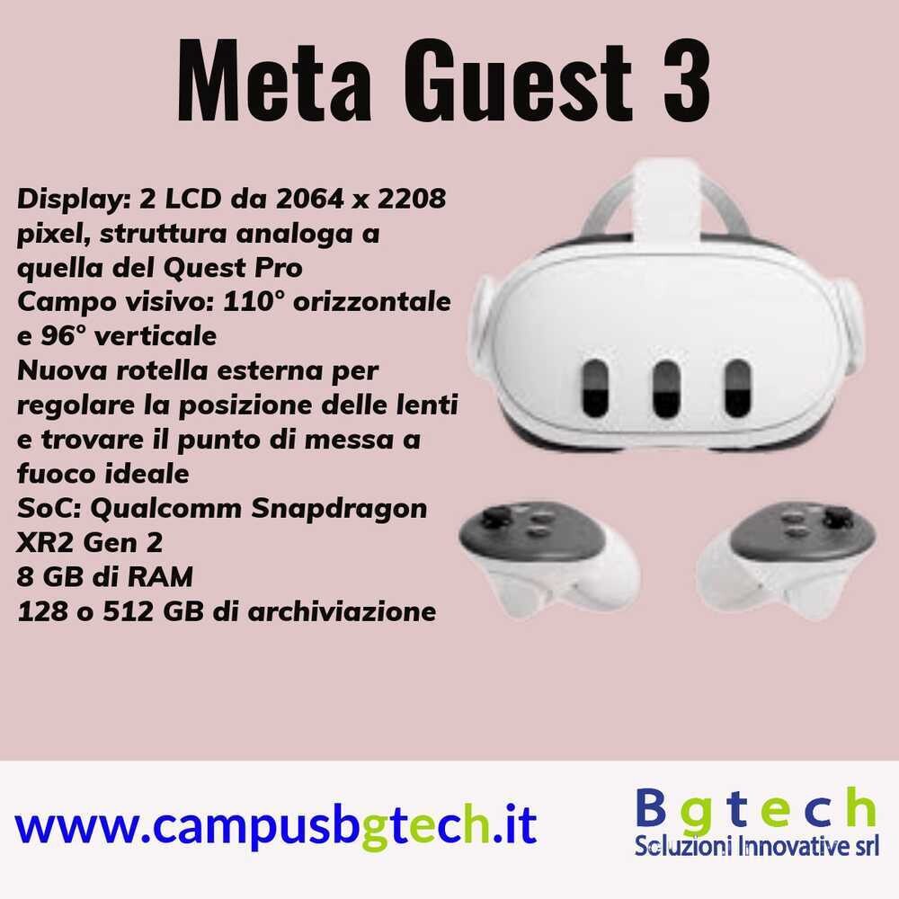 Kit da 6 Visori Meta Quest 3 128GB con valigia e 10 lezioni + SlowTime