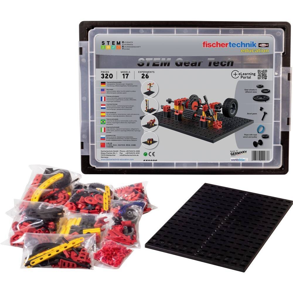 fischertechnik education STEM Gear Tech MINT Kits Kit da costruire STEM Gear Tech 2-4 studenti