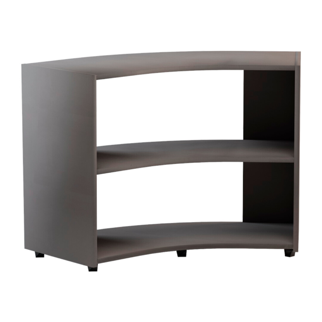 Libreria angolare bifacciale 45&#39;&#39; in nobilitato