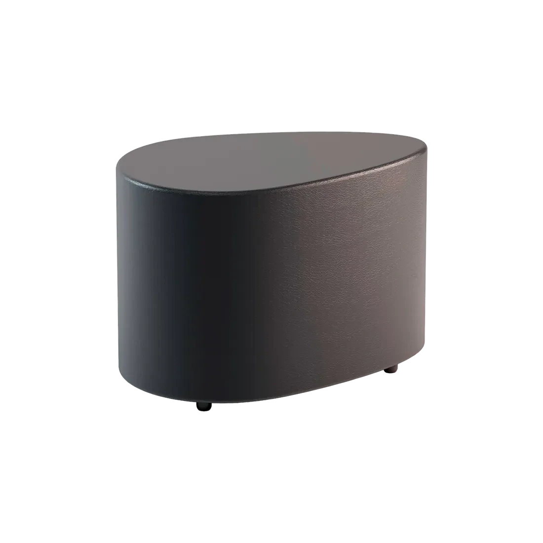 Pouf goccia imbottito, rivestito in similpelle colorata 65*42
