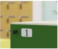 Numeri adesivi per lockers da 1 a 10