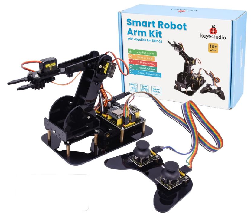 Braccio Robotico 4DOF per Arduino con Controllo Joystick e App