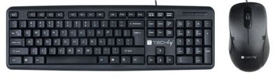Kit Tastiera e Mouse USB Nero