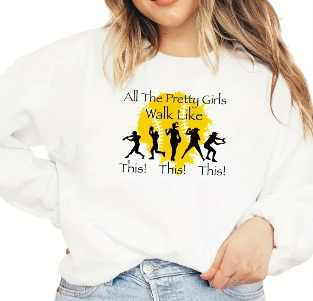 Softball Themed Shirt &quot;All the Pretty Girls&quot; 