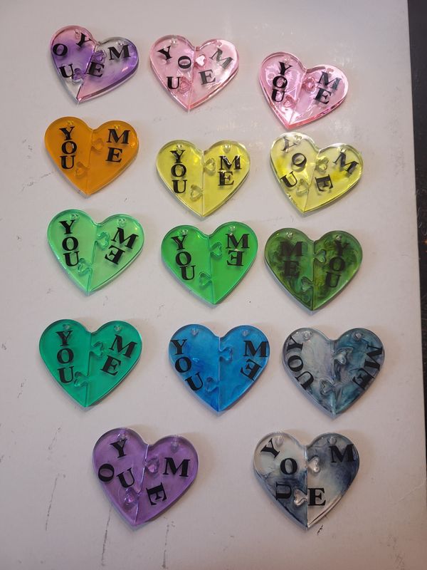 Resin Paired Me &amp; You Necklaces