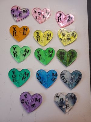 Resin Paired Me &amp; You Necklaces
