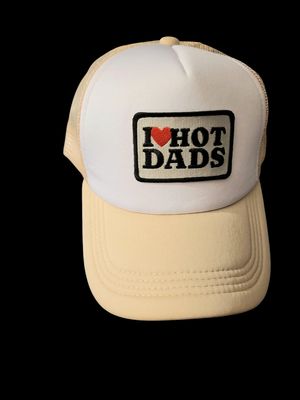 Womens Adjustable Hat "I Love Hot Dads "