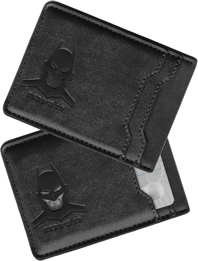 Leather Bat Wallet for Men Personalized Gift for Husband Unique Birthday Holiday Gift for Him Best for Anniversary and Christmas Gift for father&#39;s day for Dad, Husband, Boyfriend