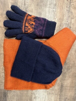 Ensemble foulard, gants adulte