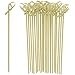 Bamboo Cocktail Picks Sticks 25 pcs - Bamboo Martini Picks, Reusable Wood Cocktail Skewers, Martini Sticks for Olives, Appetizers, Bamboo Garnish Picks, 4.25" / 11cm