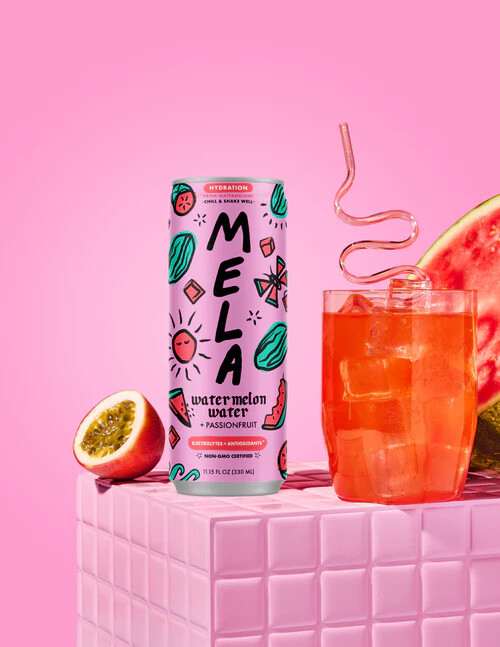 Mela Water Juice Watermelon &amp; PassionFruit 16.9oz