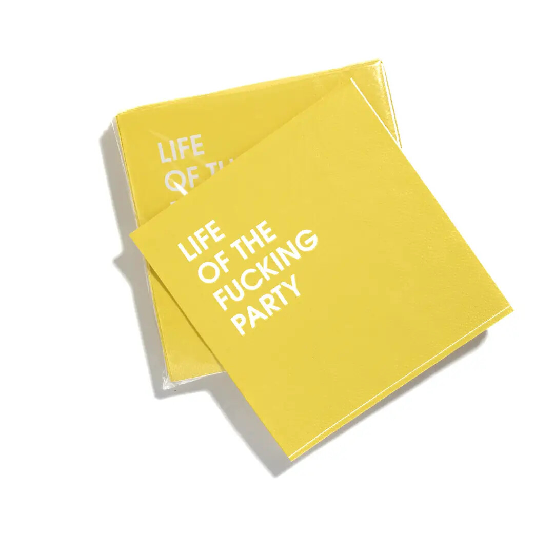 Life of the Fucking Party - Colorful Cocktail Napkins