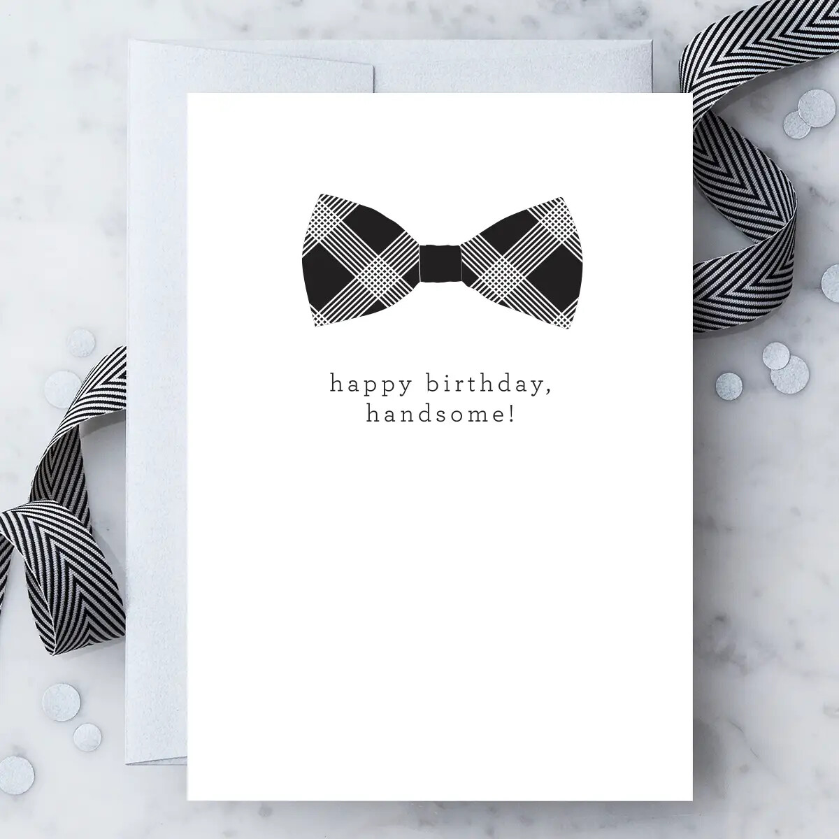 “Happy Birthday, Handsome." Greeting Card