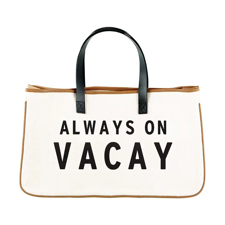 Canvas Tote - Always On Vacay