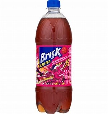 Lipton Brisk Raspberry Iced Tea, Bottled Tea Drink, 1 Liter, Bottle