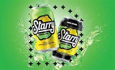 Starry Lemon Lime Soda 16fl oz Can