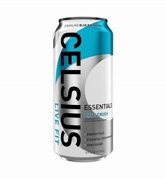 Celsius Essentials Blue Crush Sparkling Functional Energy Drink - 16 fl oz Can