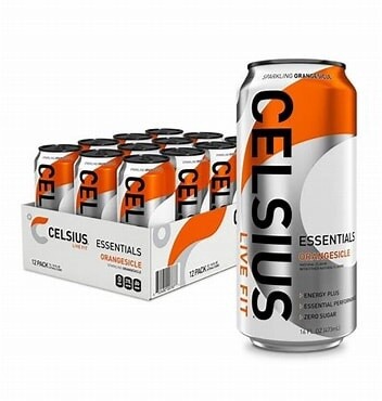 Celsius Essentials Orangesicle Sparkling Functional Energy Drink - 16 fl oz Can