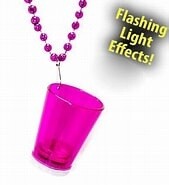 Flashing Shot Glasses with Beads