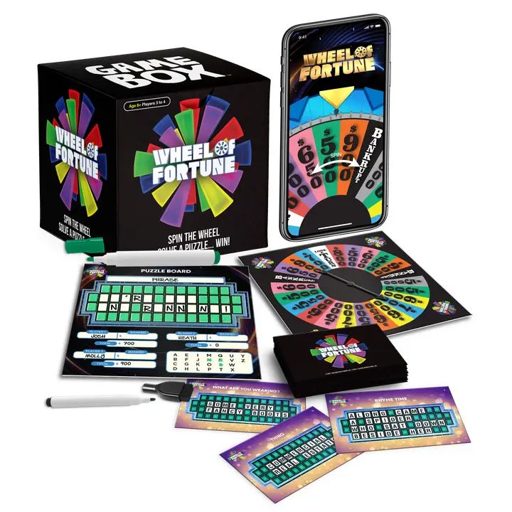 Wheel of Fortune Game Box Cube