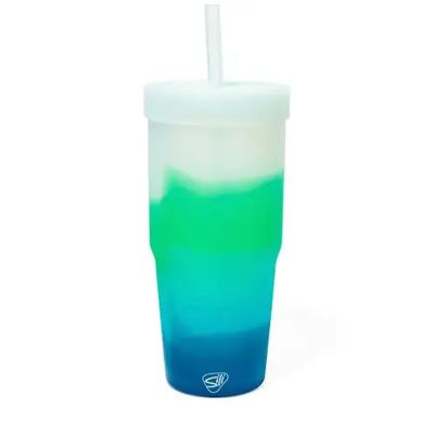 32 oz Silicone Straw Tumbler