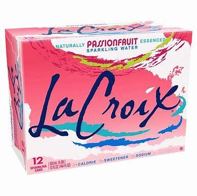 La Croix Passionfruit Sparking Water 12 pk
