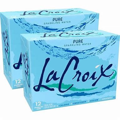La Croix Plain Sparking Water 12 pk