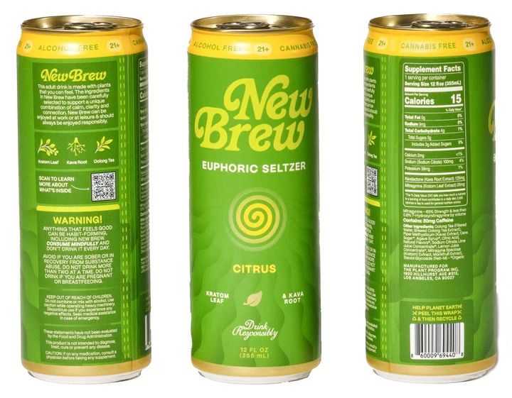 New Brew Yuzu Euphoric Seltzer 355ml