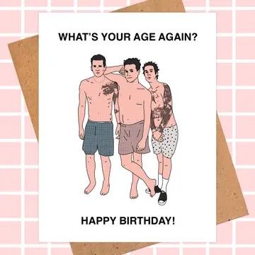 Blink 182 Birthday Card | Pop Culture Card