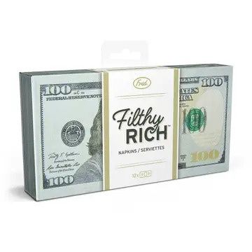 Filthy Rich - Cocktail Napkins - Set of 12