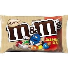 M&amp;Ms share size Almond