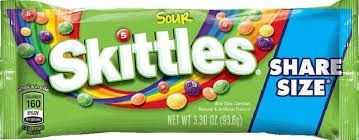 M&amp;Ms Sour Skittles- King Size