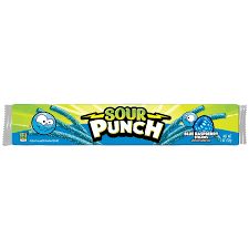 Sour Punch Blue Raspberry Straws 57g