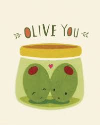 Olive you Card