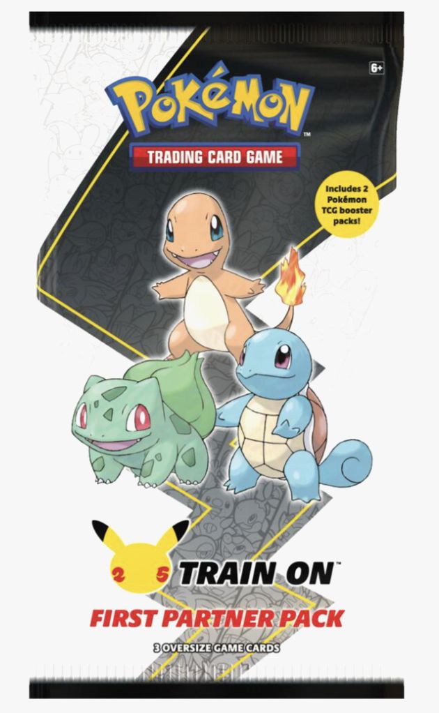 First Partner Pack Pokemon 25 Year Anniversary