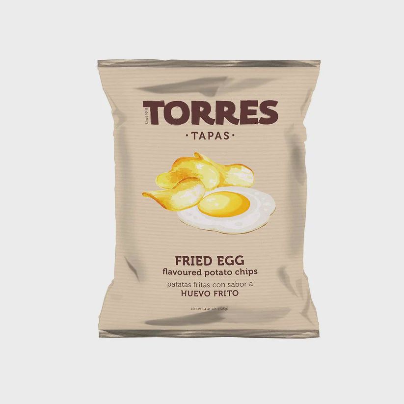 Fried Egg Flavor Torres Gourmet Potato Chips, 125g