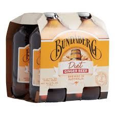 Bundaberg Diet Ginger Beer Bottle 4 Pack