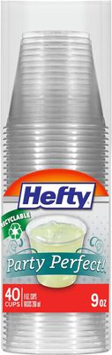 Hefty 9oz Clear Cups 40pk