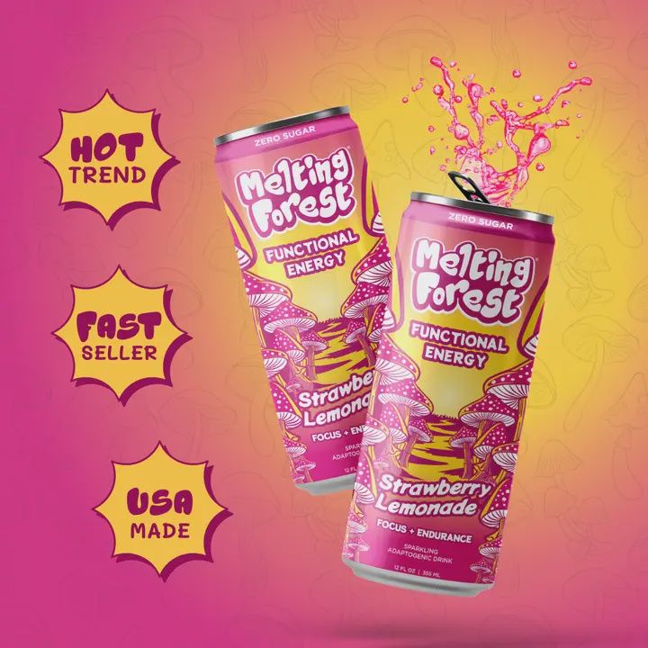 Melting Forest Strawberry Lemonade 12oz Can