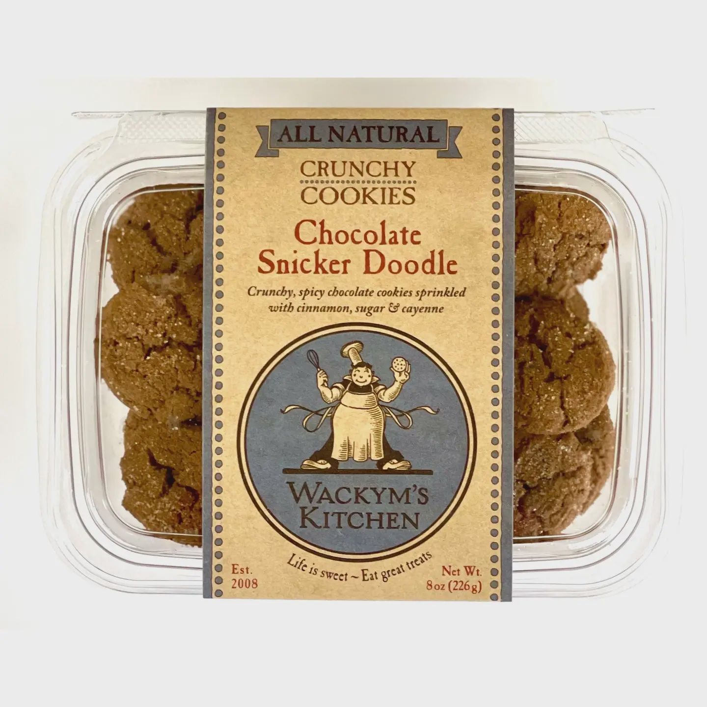 Wackym's Kitchen Crunchy Cookies - Chocolate Snicker Doodle