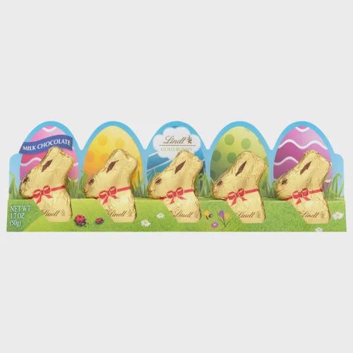 Lindt Gold Bunny Milk Chocolate 5pk