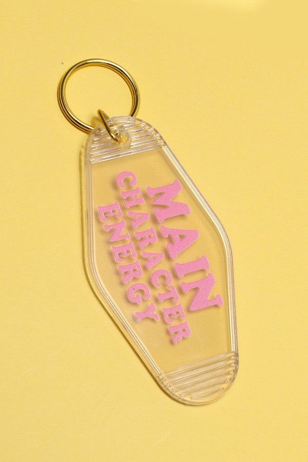 JOSSLYN Nostalgic Words Classic Motel Key Chain - Main Character
