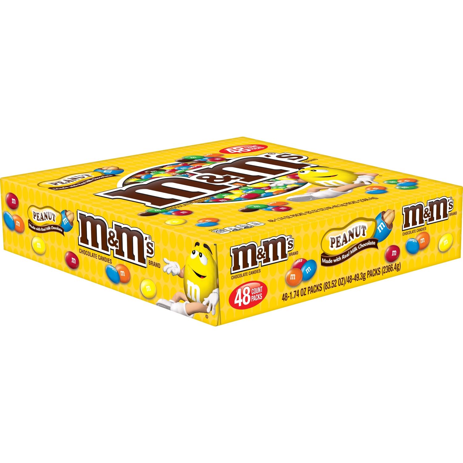 M&amp;Ms Peanut Chocolate Candy 1.74oz