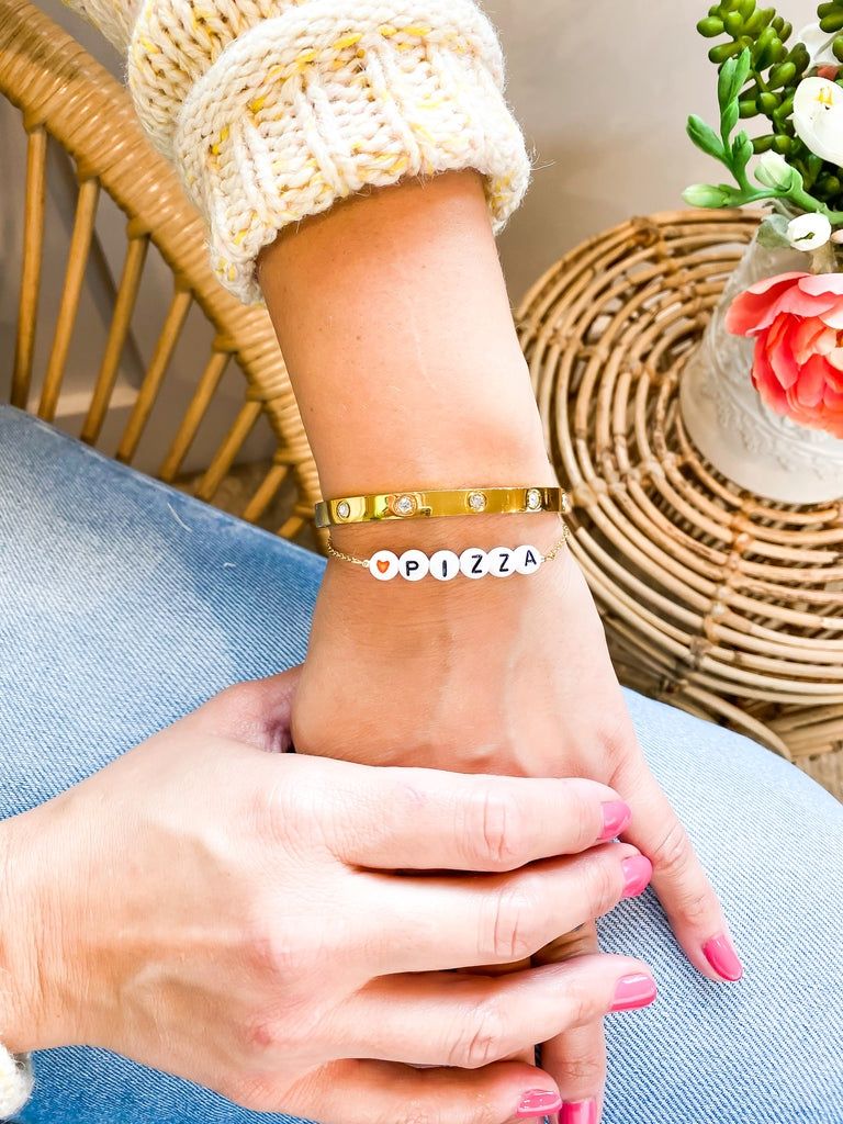 Pizza Bracelet Green