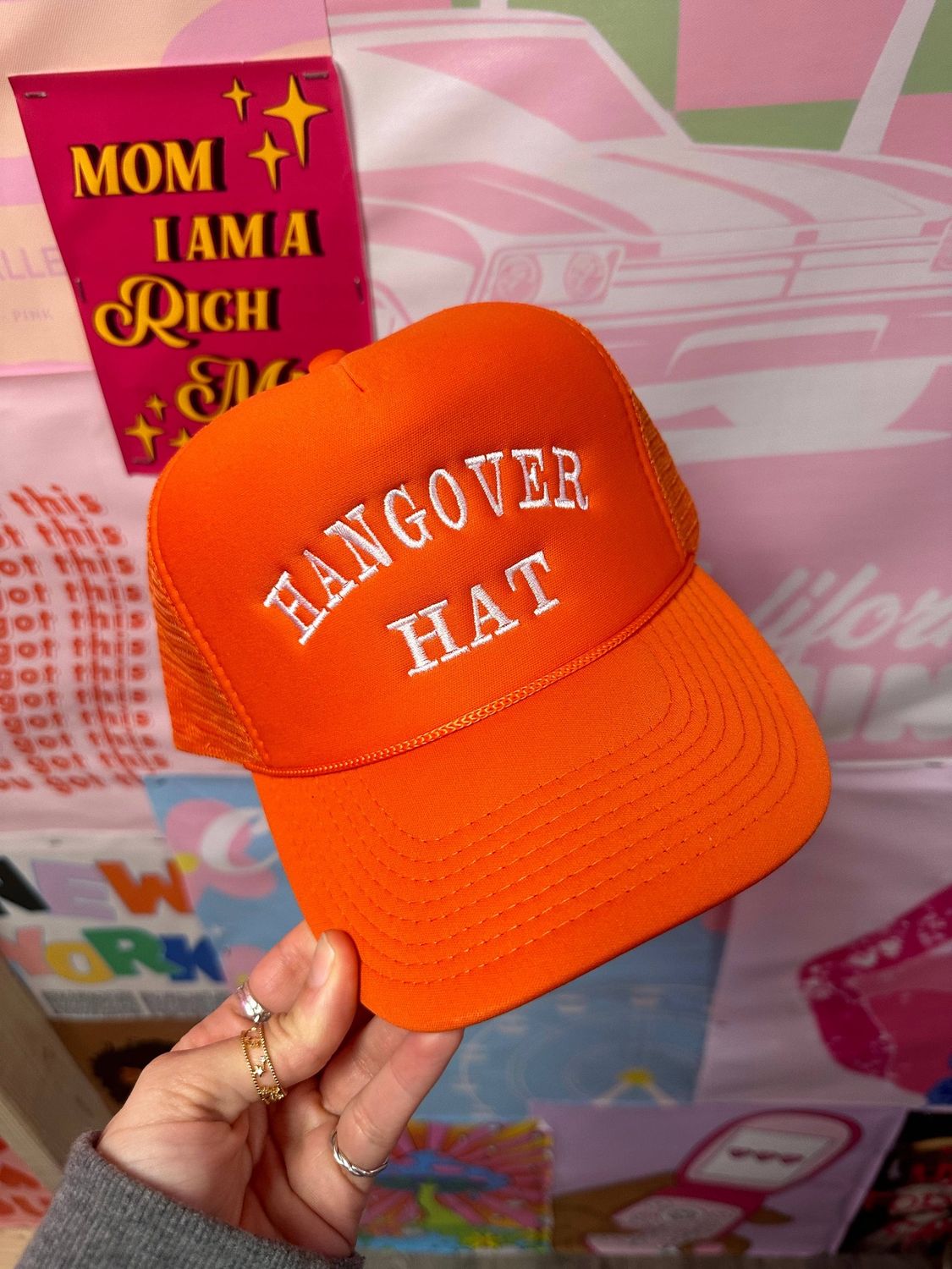 Happy Hour - Hangover Hat-orange(Embroidery)