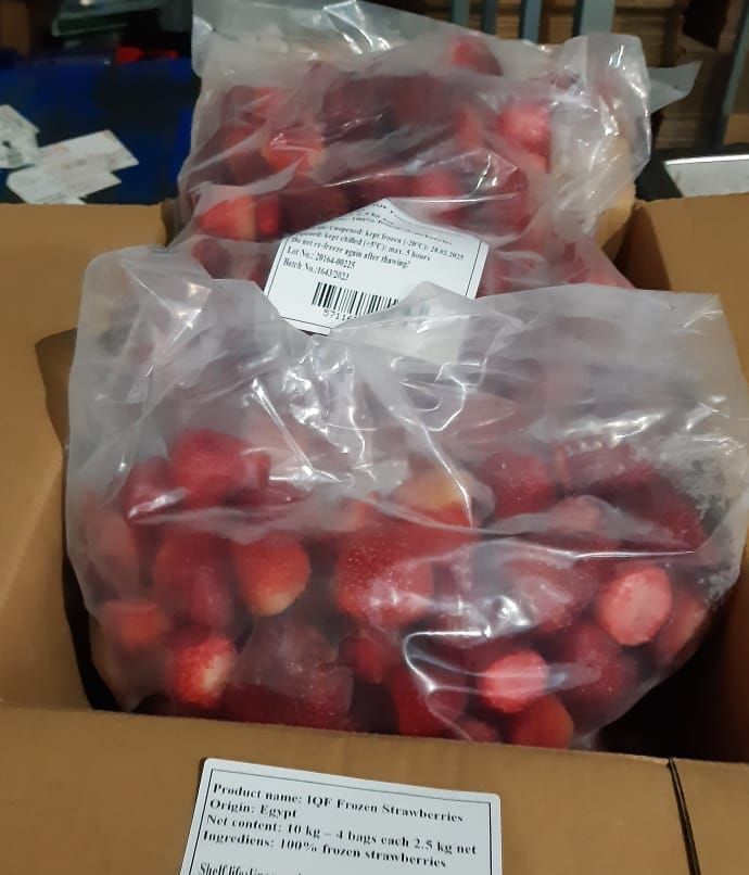 Frozen strawberries