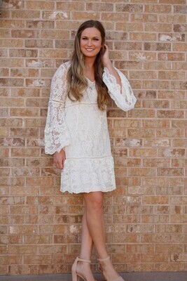 .Scully Lace dress with Bell Sleeves