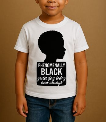 Phenomenally Black T-Shirt – Youth Silhouette Edition