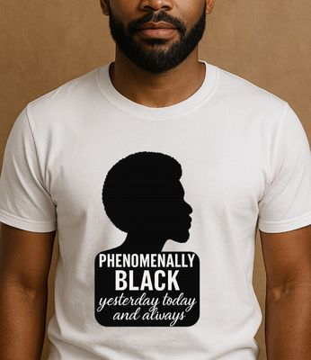 Phenomenally Black T-Shirt – Men’s Silhouette Edition
